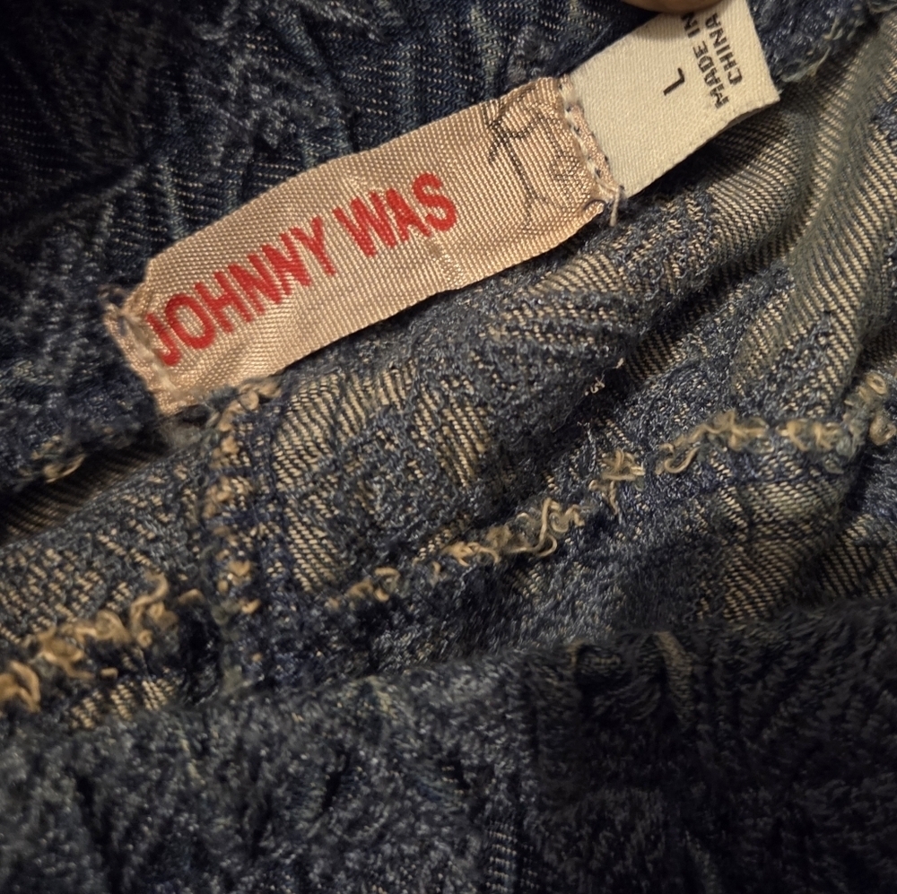 Johnny Was Blue Cargo Jumpsuit - Picture 4 of 6